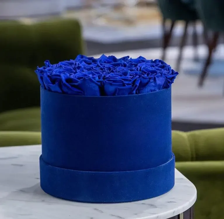 Classic Royal Blue Suede Box