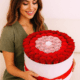 Deluxe White Box | Red & Hot Pink & Pink Candy & Light Pink & White Roses | Target