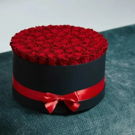 Deluxe Black Box | Red Roses
