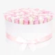 Deluxe White Box | Off White & Light Pink Roses