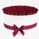 Deluxe White Box | Burgundy Roses
