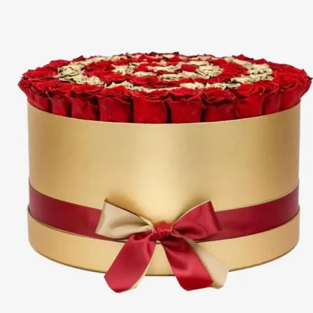 Deluxe Gold Box | Red & Gold Roses | Target