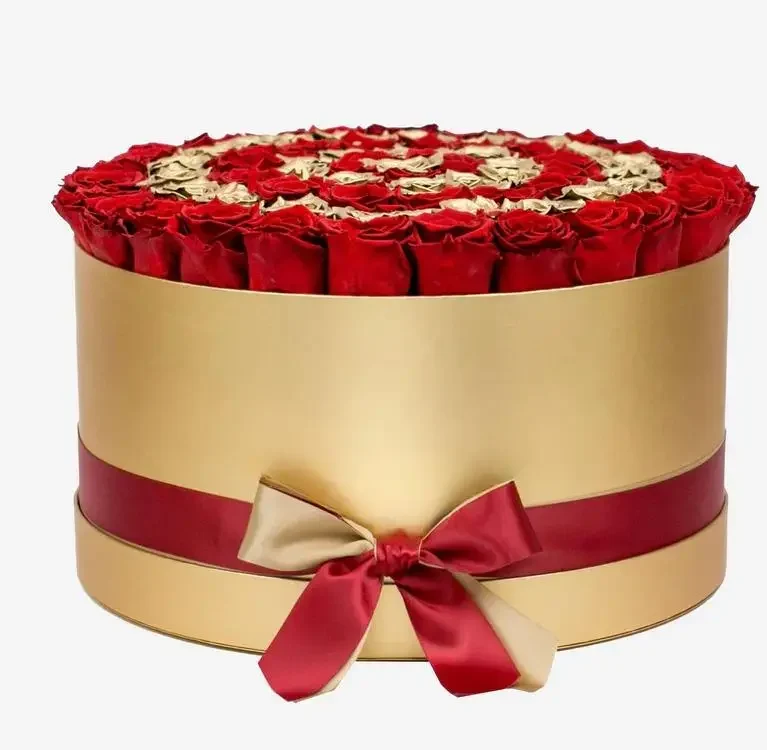 Deluxe Gold Box | Red & Gold Roses | Target