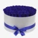 Deluxe White Box | Royal Blue Roses