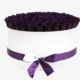 Deluxe White Box | Dark Purple Roses
