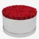 Deluxe Mirror Silver Box | Red Roses