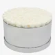 Deluxe Mirror Silver Box | White Roses